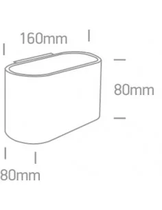 Virštinkinis sieninis šviestuvas, Juodas, 60056/B, ONE LIGHT