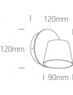 Virštinkinis sieninis vienos krypties šviestuvas, 65740/W/W, ONE LIGHT