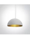 Pakabinimas šviestuvas, Balta-chromo, 63022/W/BS, ONE LIGHT