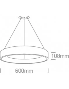 Pakabinimas šviestuvas, Baltas, 62142NB/W/W, ONE LIGHT