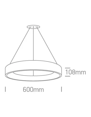 Pakabinimas šviestuvas, Baltas, 62142NB/W/W, ONE LIGHT