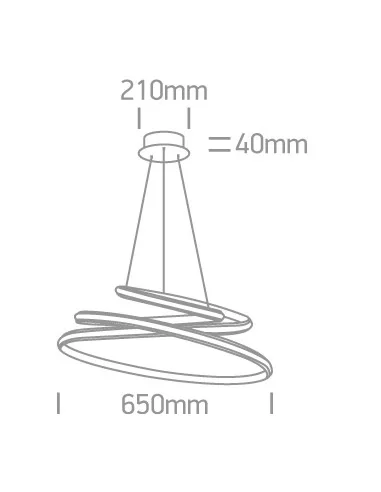 Pakabinimas šviestuvas, Baltas, 63046A/W, ONE LIGHT