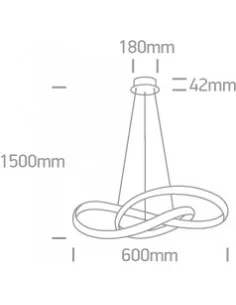 Pakabinimas šviestuvas, Baltas, 63066A/W, ONE LIGHT