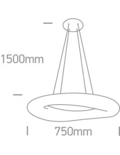 Pakabinimas šviestuvas, Baltas, 63110C/W, ONE LIGHT