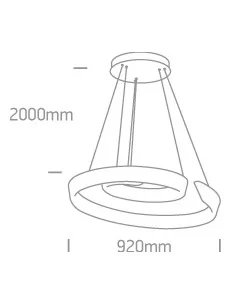 Pakabinimas šviestuvas, Baltas, 63112/W, ONE LIGHT