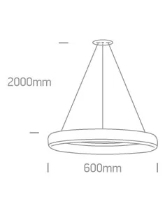 Pakabinimas šviestuvas, Baltas, 63114/W/W, ONE LIGHT