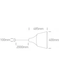 Pakabinimas šviestuvas, Beige, 63072A/CU, ONE LIGHT