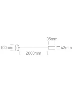 Pakabinimas šviestuvas, Beige, 63124/CU, ONE LIGHT