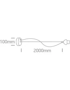 Pakabinimas šviestuvas, Beige, 63126A/CU, ONE LIGHT