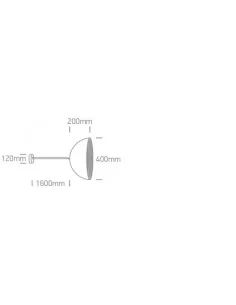 Pakabinimas šviestuvas, Juoda-chromo, 63022/B/BS, ONE LIGHT