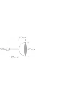 Pakabinimas šviestuvas, Juoda-chromo, 63022B/B/BS, ONE LIGHT