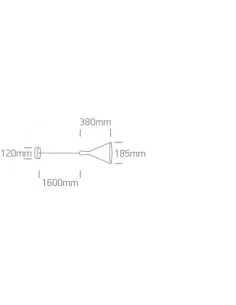 Pakabinimas šviestuvas, Juoda-chromo, 63040/B/BS, ONE LIGHT