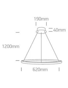 Pakabinimas šviestuvas, Juodas, 63054A/B, ONE LIGHT