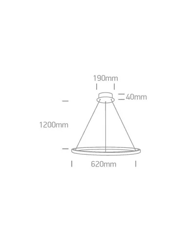 Pakabinimas šviestuvas, Juodas, 63054A/B, ONE LIGHT