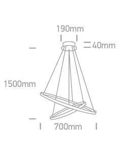 Pakabinimas šviestuvas, Juodas, 63054B/B, ONE LIGHT