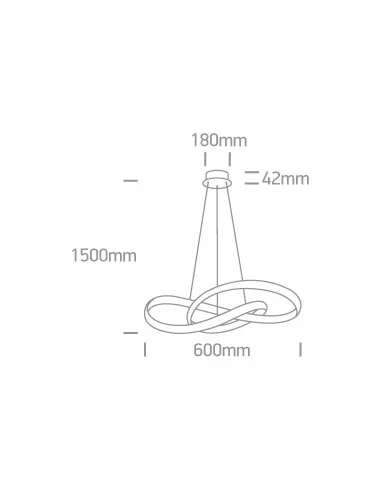 Pakabinimas šviestuvas, Juodas, 63066A/B, ONE LIGHT