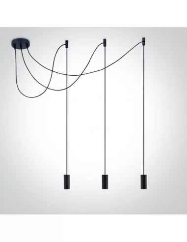Pakabinimas šviestuvas, Juodas, 63124B/B, ONE LIGHT