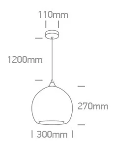 Pakabinimas šviestuvas, Metalo pilkumo, 63136/DC, ONE LIGHT