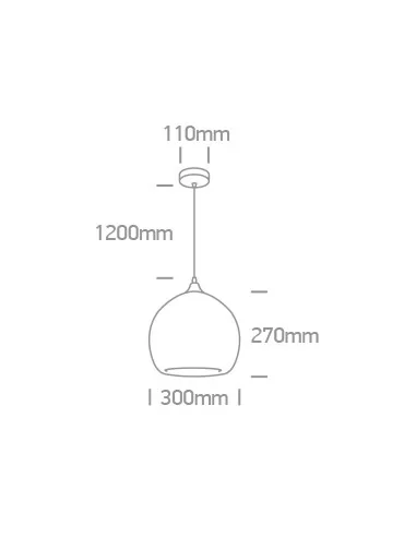 Pakabinimas šviestuvas, Metalo pilkumo, 63136/DC, ONE LIGHT