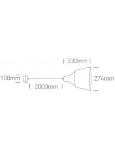 Pakabinimas šviestuvas, Šlifuotas žalvaris, 63072/BBS, ONE LIGHT