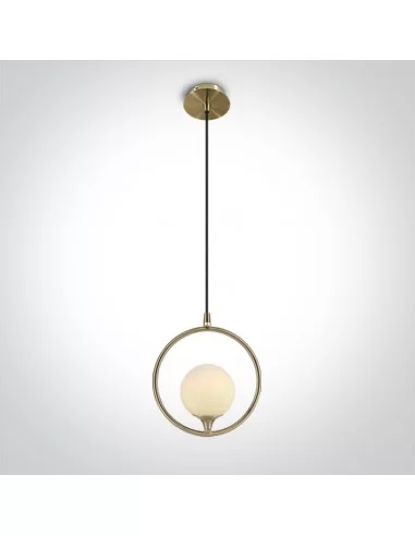 Pakabinimas šviestuvas, Šlifuotas žalvaris, 63116/BBS, ONE LIGHT