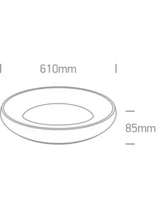 Virštinkinis šviestuvas, 62144N/BGL/W, ONE LIGHT