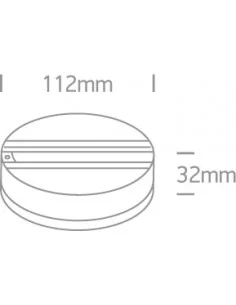 41030/W Baltas SURFACE MOUNT BASE FOR Bėgelis SPOTS, ONE LIGHT