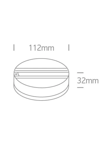 41030/W Baltas SURFACE MOUNT BASE FOR Bėgelis SPOTS, ONE LIGHT