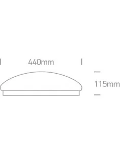 Virštinkinis šviestuvas, Baltas, 62024C/W, ONE LIGHT