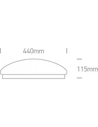 Virštinkinis šviestuvas, Baltas, 62024C/W, ONE LIGHT