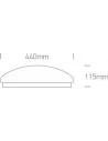 Virštinkinis šviestuvas, Baltas, 62024C/W, ONE LIGHT