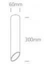 Virštinkinis šviestuvas, Juoda-pilka, 12105E2/B/GL, ONE LIGHT