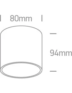 Virštinkinis šviestuvas, Juodas, 12105T/B, ONE LIGHT