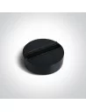 41030/B Juodas SURFACE MOUNT BASE FOR Bėgelis SPOTS, ONE LIGHT