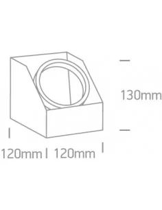 Virštinkinis vienos krypties šviestuvas, 12138G/B, ONE LIGHT