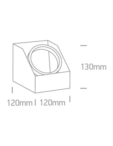 Virštinkinis vienos krypties šviestuvas, 12138G/B, ONE LIGHT