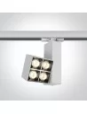 Bėginis dviejų krypčių šviestuvas, Baltas, 65406BT/W/W, ONE LIGHT