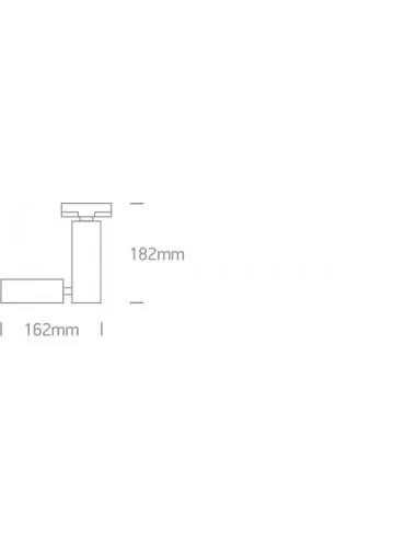 Bėginis dviejų krypčių šviestuvas, Baltas, 65518T/W, ONE LIGHT