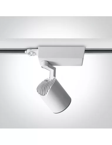 Bėginis dviejų krypčių šviestuvas, Baltas, 65624T/W/W, ONE LIGHT