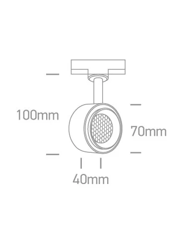 Bėginis dviejų krypčių šviestuvas, Baltas, 65644T/W/W, ONE LIGHT