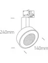 Bėginis dviejų krypčių šviestuvas, Baltas, 65652T/W/C, ONE LIGHT