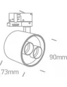 Bėginis dviejų krypčių šviestuvas, Baltas, 65656BT/W/W, ONE LIGHT