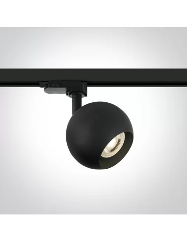 Bėginis dviejų krypčių šviestuvas, Juodas, 65105BT/B, ONE LIGHT