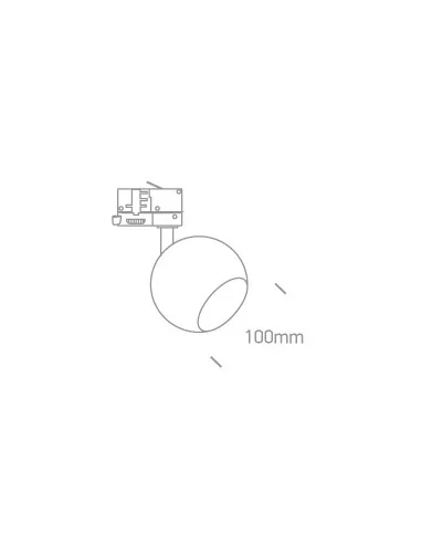 Bėginis dviejų krypčių šviestuvas, Juodas, 65105BT/B, ONE LIGHT