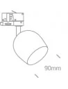 Bėginis dviejų krypčių šviestuvas, Juodas, 65105WT/B, ONE LIGHT