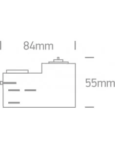 41002/W Baltas Adapteris, ONE LIGHT