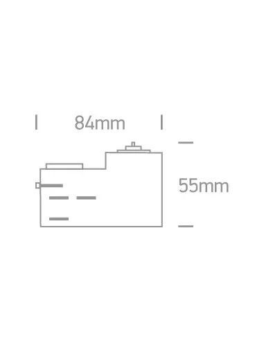 41002/W Baltas Adapteris, ONE LIGHT