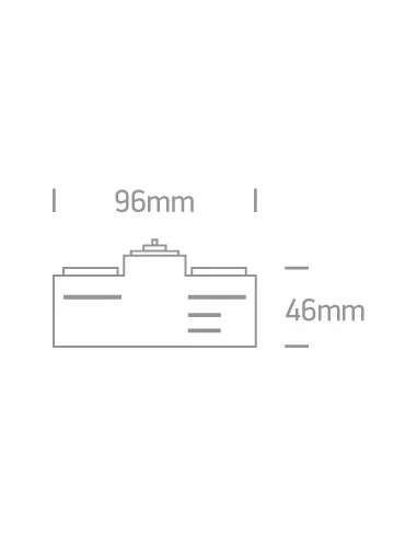 41002A/W Baltas Adapteris, ONE LIGHT