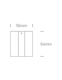 41004B/W Baltas dangtelis, tinkamas 41004A, ONE LIGHT