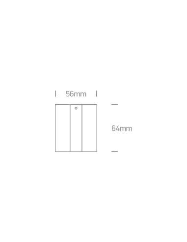 41004B/W Baltas dangtelis, tinkamas 41004A, ONE LIGHT